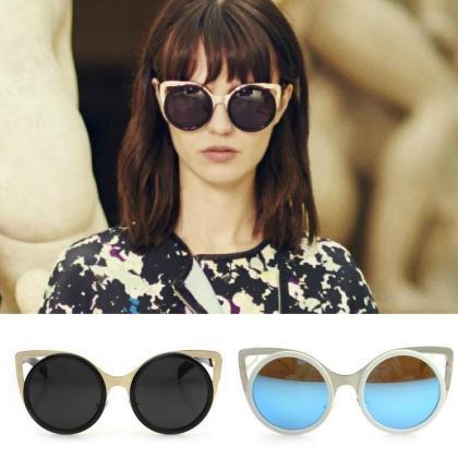 CAT eye sunglasses women vintage fa..