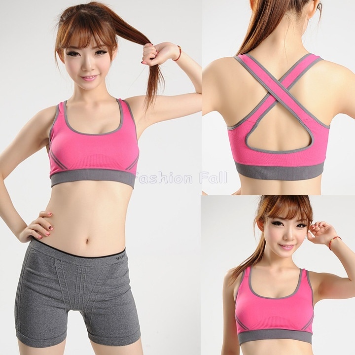Sexy Running Clothing For Women Jogging Yoga Sports Bra Seamless Racerback Underwear Fitness Clothes Tennis Vest Camisole P96