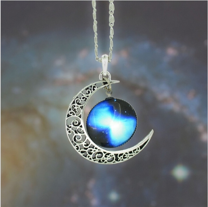 nebula moon necklace